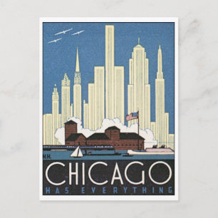 Chicago hat alles postkarte