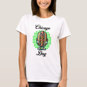 Chicago Hot Dog Retro Pop Art T-Shirt