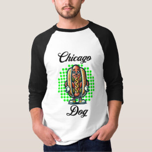 Chicago Hot Dog Retro Pop Art T-Shirt