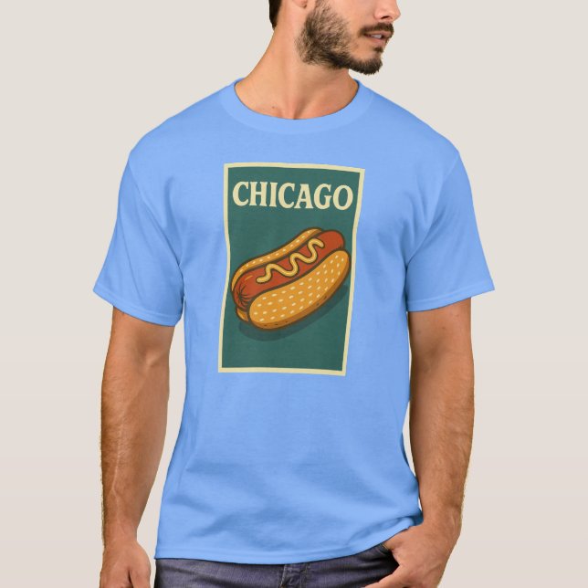 Chicago Hot Dog T - Shirt (Vorderseite)