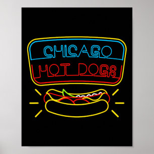 Chicago Hot Dogs und BBQ-Gewürze Poster