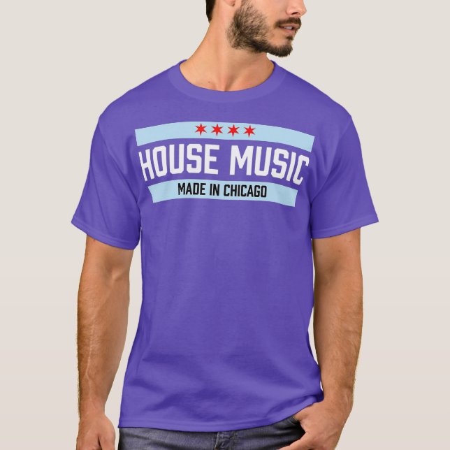 Chicago House Music Dance Disco DJ Geschenk T-Shirt (Vorderseite)