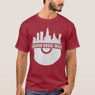 Chicago House Musik Chicago Skyline EDM DJ House T-Shirt