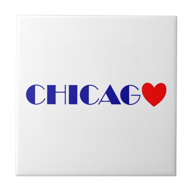 Chicago ich liebe dich fliese (Vorderseite)