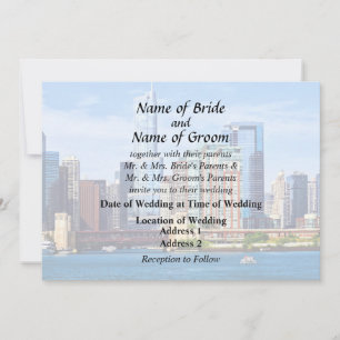 Chicago IL - Aussicht Vom Lake Michigan Einladung