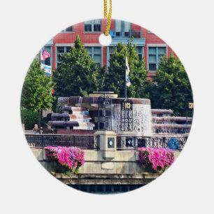 Chicago IL - Centennial Fotain Closeup Keramik Ornament