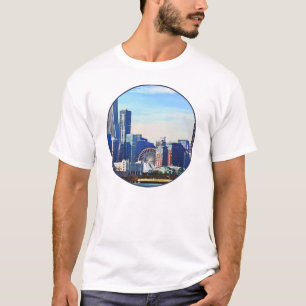 Chicago IL - Chicago Skyline und Navy Pier T-Shirt
