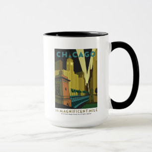 Chicago, IL - Die Magnificent Mile Tasse