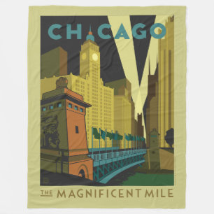 Chicago, IL - Die prächtige Meile Fleecedecke
