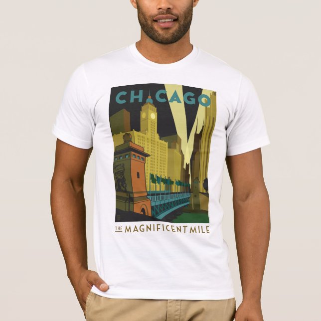 Chicago, IL - Die prächtige Meile T-Shirt (Vorderseite)
