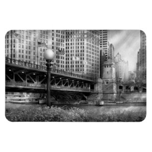Chicago, IL - DuSable Bridge, erbaut 1920 - SW Magnet