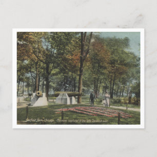 Chicago IL, Garfield Park, Cannons, 1910 Postkarte