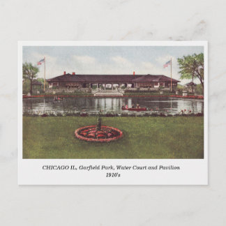 Chicago IL, Garfield Park, Water Court Postkarte