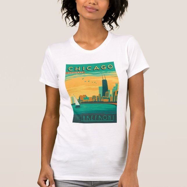 Chicago, IL - Genießen Sie das Seeufer T-Shirt (Vorderseite)
