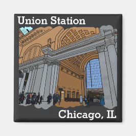 Chicago, IL Gewerkschaft Station Magnet