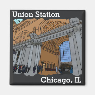 Chicago, IL Gewerkschaft Station Magnet