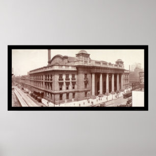 Chicago, IL Railroad Foto 1912 Poster