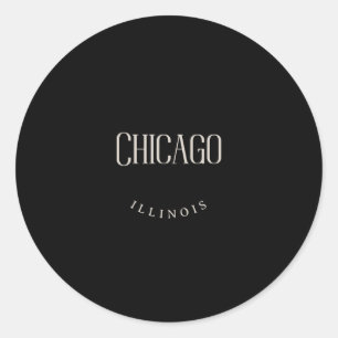 Chicago IL Runder Aufkleber