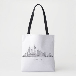 Chicago IL Stadtlandschaft Illustration