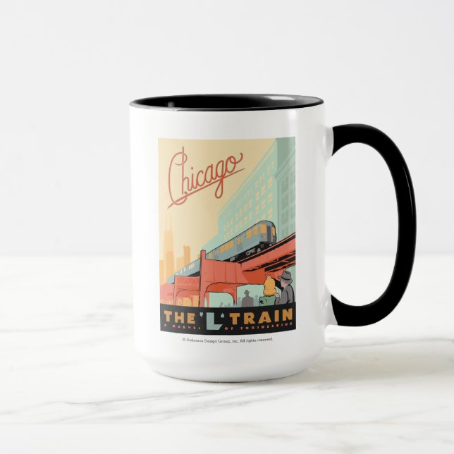 Chicago, IL - Zug "L" Tasse (Rechts)