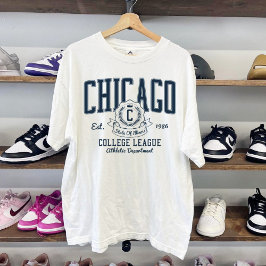 Chicago Ilinois college varsity athletic T-Shirt