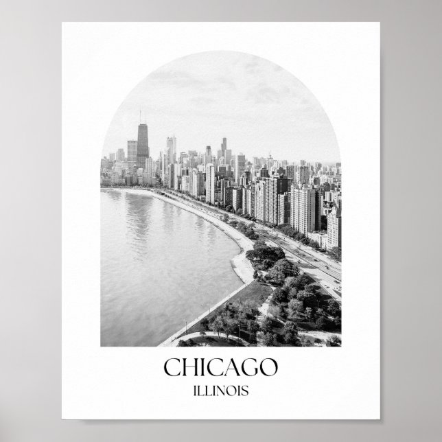 Chicago Illinois Arch Foto Print Poster (Vorne)