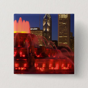 Chicago, Illinois, Buckingham-Brunnen Button