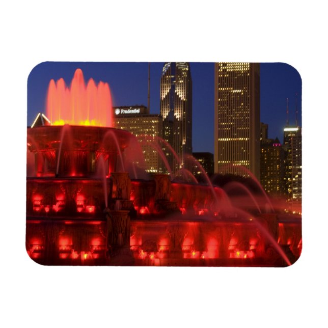 Chicago, Illinois, Buckingham Fountain Magnet (Horizontal)