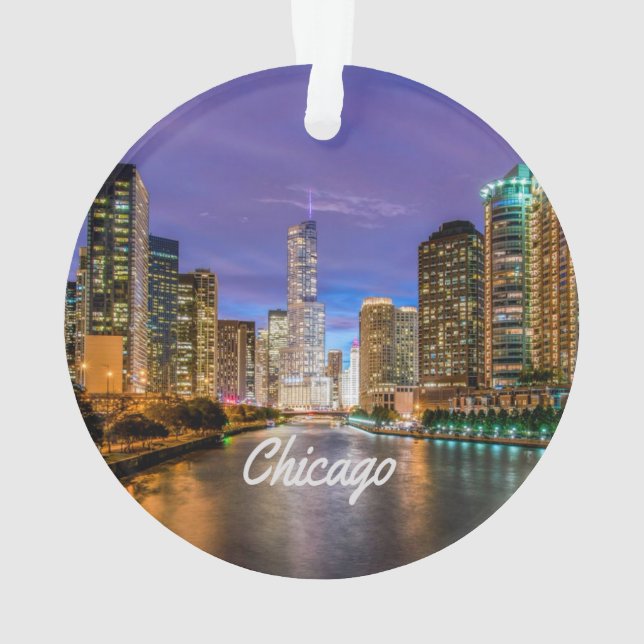 Chicago Illinois City Ornament (Rückseite)