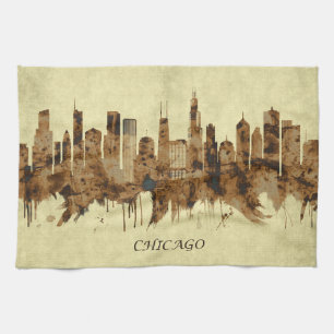 Chicago Illinois Cityscape Geschirrtuch