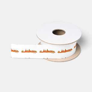 chicago Illinois Cityscape Skyline Satinband