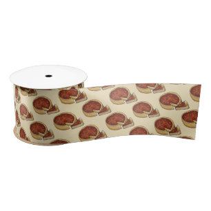 Chicago Illinois Deep Dish Pepperoni Pizza Pie Satinband