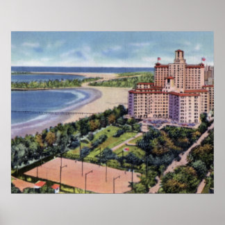 Chicago Illinois Edgewater Beach Hotel Poster