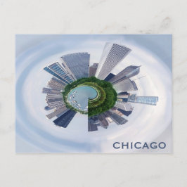 Chicago Illinois Einzigartiges City Skyline Travel Postkarte