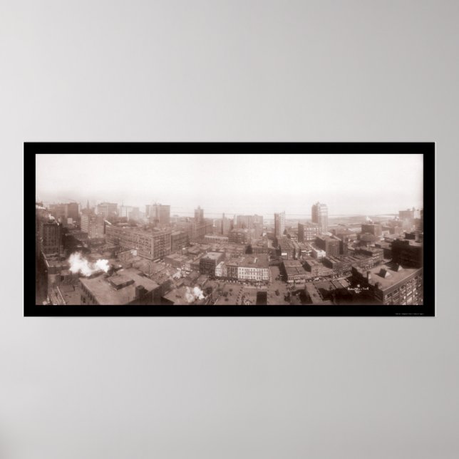 Chicago Illinois Foto 1912 Poster (Vorne)