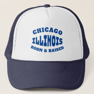 Chicago Illinois Geboren und aufgewachsen Truckerkappe