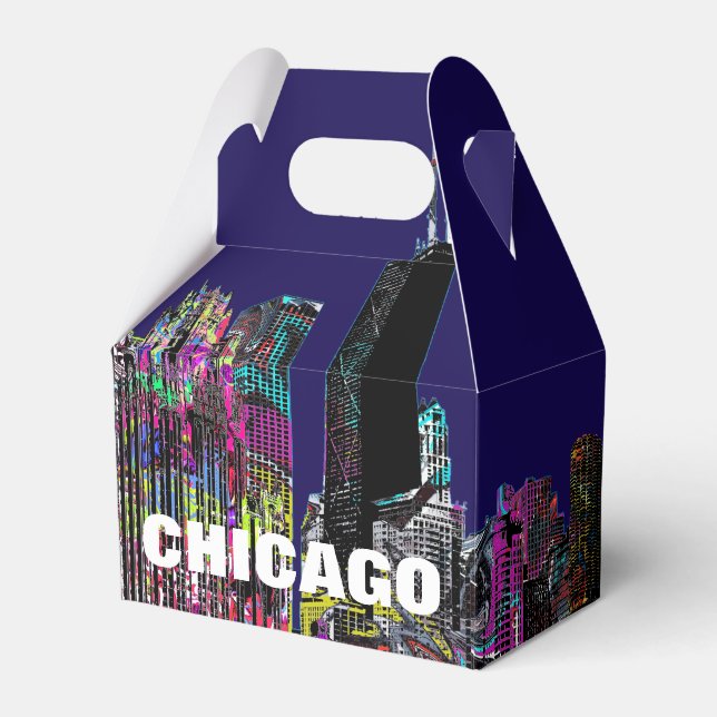 Chicago, Illinois in Graffiti Geschenkschachtel (Vorderseite)