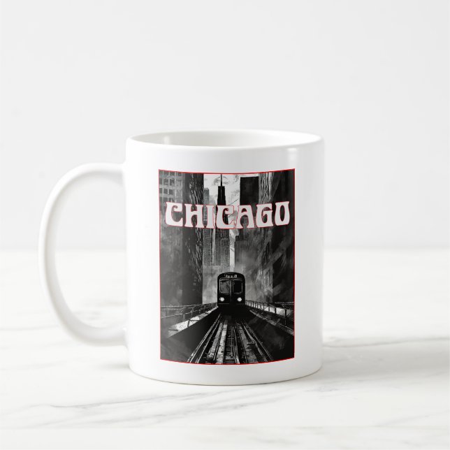 Chicago Illinois Kaffeetasse (Links)