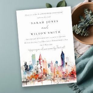 Chicago Illinois Landschaft Hochzeit Jubiläum  Einladung