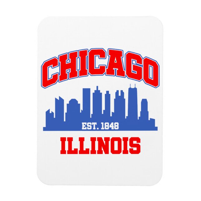 Chicago, Illinois Magnet (Vertikal)