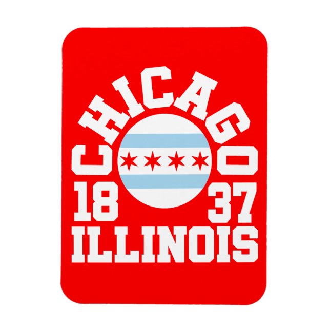 Chicago, Illinois Magnet (Vertikal)