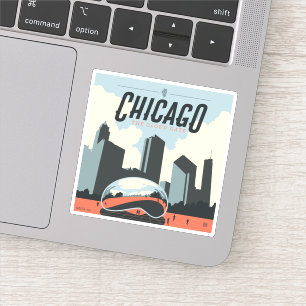Chicago, Illinois Millennium Park Aufkleber