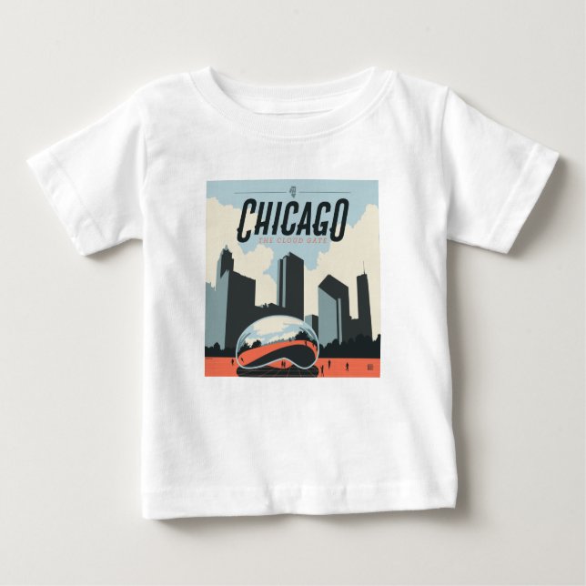 Chicago, Illinois | Millennium Park Baby T-shirt (Vorderseite)