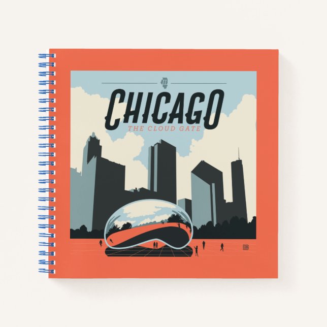 Chicago, Illinois | Millennium Park Notizbuch (Vorderseite)