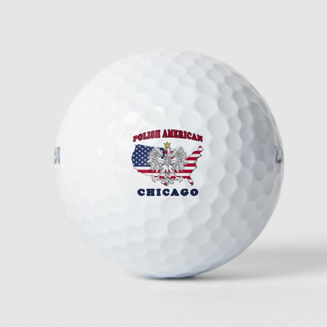 Chicago Illinois Polish Golfball (Vorderseite)