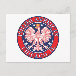 Chicago Illinois Polish Postkarte