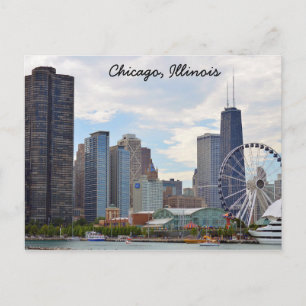Chicago, Illinois Postcard Postkarte