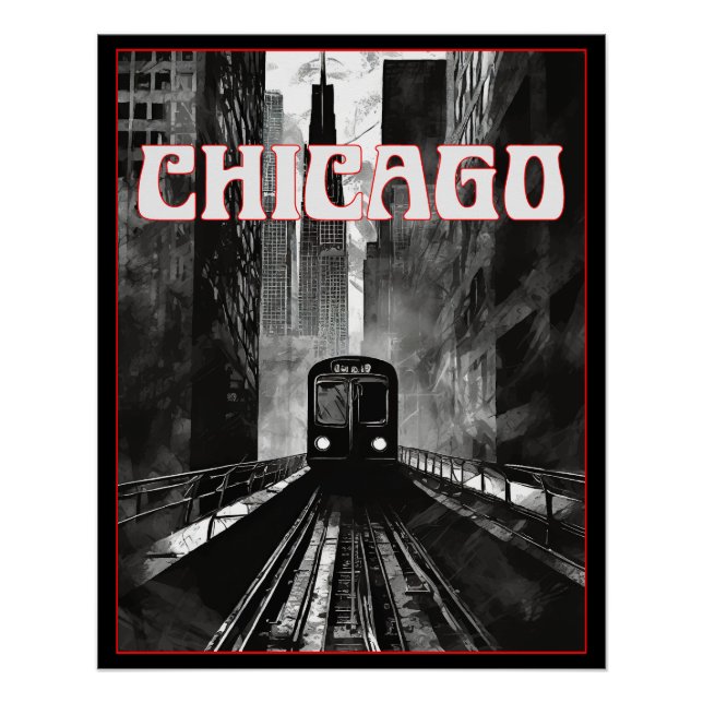 Chicago Illinois Poster (Vorderseite)