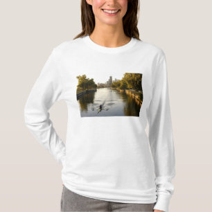 Chicago, Illinois, Ruderer im Lincoln Park Lagoon T-Shirt