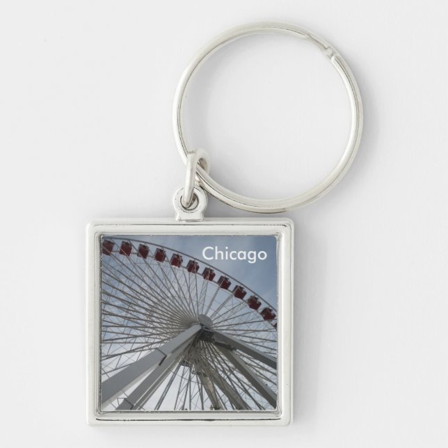 Chicago Illinois Schlüsselanhänger (Vorne)